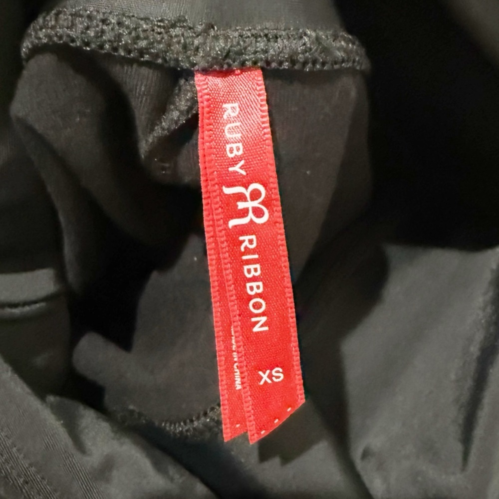 RUBY RIBBON Boot Cut Leggings Black Slimming Flat… - image 6